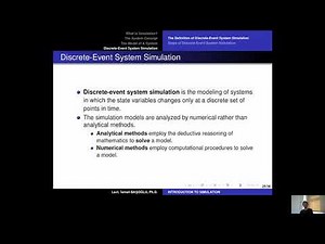 Simulation Modeling 08 Discrete-Event System Simulation