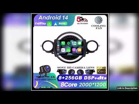 Android 14 For BMW Mini Cooper R56 R60 R51 20062014 Carplay Auto Car Multimedia Allinone Car Radio