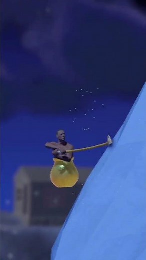how to climb the ice wall in Getting Over It