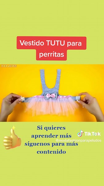 Tutorial: Vestido TUTU para perritas paso a paso