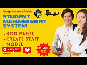 Create Staff Model | Python Django Tutorial | Student Management System