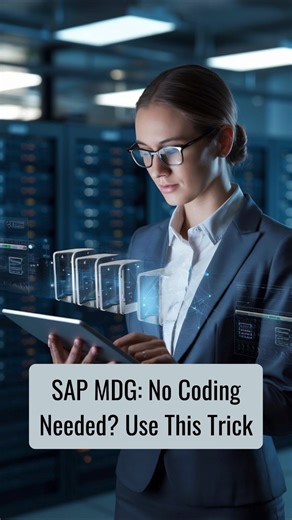 SAP MDG: No Coding Needed? Use This Trick! | ZaranTech #shorts