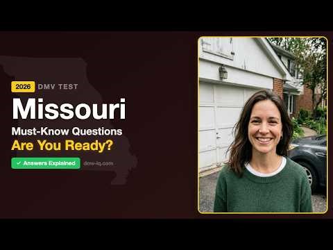 Missouri DMV Practice Test 2026 | 20 Real Questions & Answers | Missouri Permit Test Prep