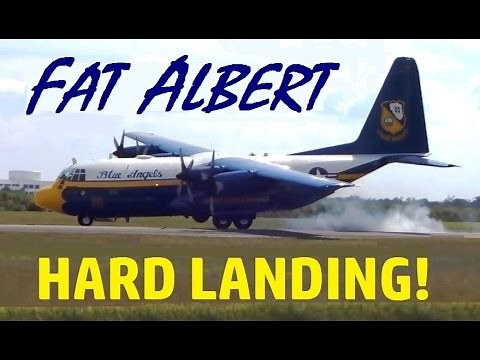 Blue Angels C-130 "Fat Albert" CRAZY Landing at Air Show (Melbourne 2015)