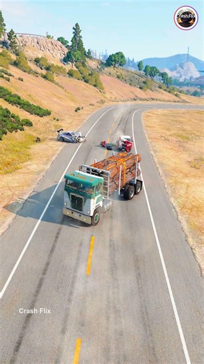 Realistic Highway Car Crashes🚗💥 #realisticcarcrashes #carcrashes #beamngdrive
