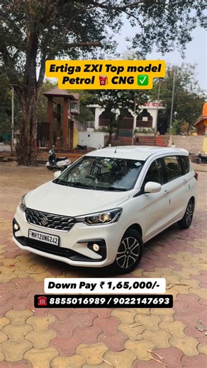 ✅Maruti Ertiga ZXI Top Model Push Button start, 2022 Petrol ⛽️ CNG✅ 7 STR High mileage family car 🚘 Personal Business supportive, Seat Foldable 1 year warranty 😍 25 CNG Mileage, Big Cabin space Best safety Airbags ABS EBD, electric Mirror control foldable, Projector head lamp with DRL, Key 🔑 less entry, Premium interior, smart infotainment system Apple car play With voice command park camera Sporty alloy wheel 🛞 Long wheelbase, high ground clearance, Rear AC best cabin cooling, Long life VVT