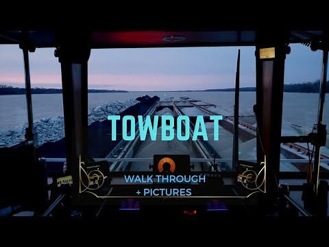 Towboat Walk through/ The vessel I work on/ 6000hp boat