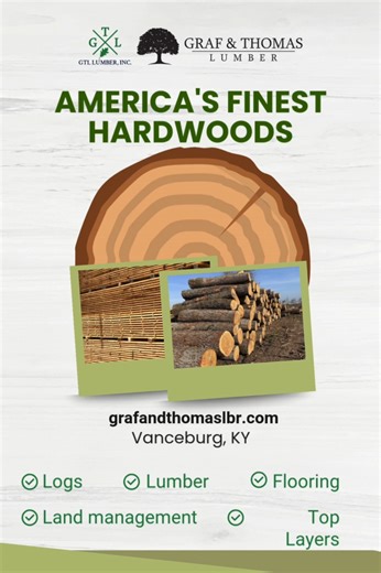 Looking for high-quality logs and lumber for your next project? Graf & Thomas Lumbers provides premium timber products perfect for construction, woodworking, outdoor builds, and more — all sourced and prepared with precision for exceptional performance 💪🌲 Serving Vanceburg, KY and Ironton, OH, our timber yard offers a wide selection of lumber options backed by knowledgeable service and reliable support. Whether you’re building a cabin, framing a home, or crafting custom woodwork, we’ve got the
