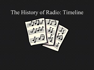 The History of Radio: Timeline - SlideServe