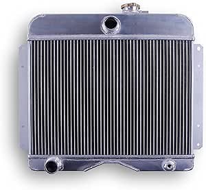 3 ROW Aluminum Radiator Compatible with 1946-1964 Jeep Willys 50-58 CJ3 CJ5 CJ6 59-62 Truck M/T