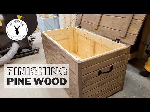 How to finish PINE wood furniture FAST. No SMELL. // DIY woodworking