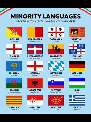 Did You Know Italy Has 20+ Languages? 🇮🇹🗣️