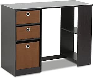 FURINNO Computer Study Writing Desk, Espresso, Model:15110EXBR