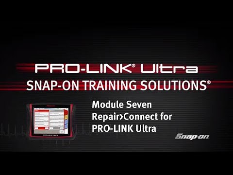Repair-Connect for PRO-LINK® Ultra: PRO-LINK Ultra (Pt. 7/10) | Snap-on® Training Solutions®