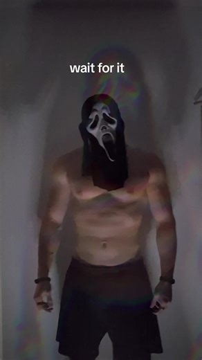 Masked. Focused. Dangerous. #ghostface #gymtok #flex #fyp #masked