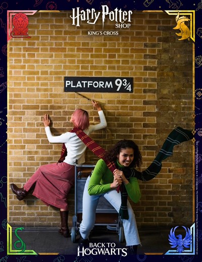 7K views · 72 reactions | From Saturday 30th August to Monday 1st September, Harry Potter Shop King’s Cross is offering an exclusive Back To Hogwarts photo frame! Capture your magical moment at the iconic Platform 9 ¾ trolley and take home a piece of the magic by purchasing this special, limited-edition frame. ✨ Please note: There will be no official event taking place at King’s Cross Station on 1st September. | The Harry Potter Shop | Facebook