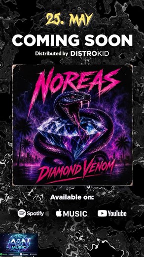 NOREAS - Diamond Venom | Official Album Trailer | 80s Glam Metal 2026