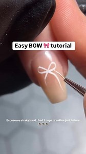 Easy BOW Tutorial 🌸🎀💅 #dluxenails #nails #NailArtGoals #naildesignsideas 📷: Inspo | Dluxenails