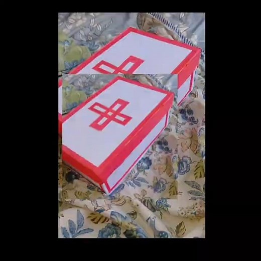 How to make First Aid box at home from empty shoe box #diy #firstaid #thedesigner