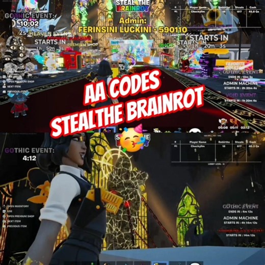 Fortnite stealthe brainrot AA code🥳 #fortnitestealthebrainrot #aa #codes #ferins #gothic #brainrot