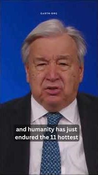 UN Chief Says Earth Is ‘Being Pushed Beyond Its Limits’ on World Meteorological Day