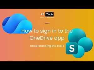 How to sign into the OneDrive app - Video 2