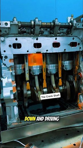 Inline 4-Cylinder Engine Cutaway | Watch the 1-3-4-2 Firing Order Power Strokes and CrankShaft move