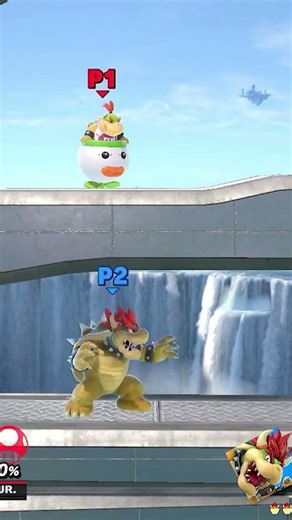 Bowser vs. Bowser Jr. race #gaming #supersmashbrosultimate #shorts