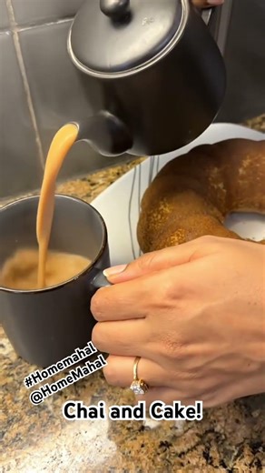 All you need is chai and cake! #homemahal @H‪@HomeMahal‬homemade #cakelovers #dfwrealtor