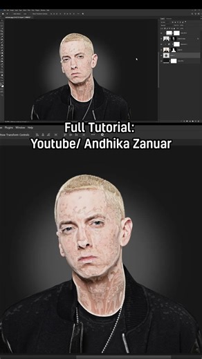 Create a Liquid Melt Portrait Effect in Photoshop #shorts