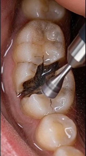 The Crack No One Saw | Deep Vertical Tooth Fracture Restoration #shorts