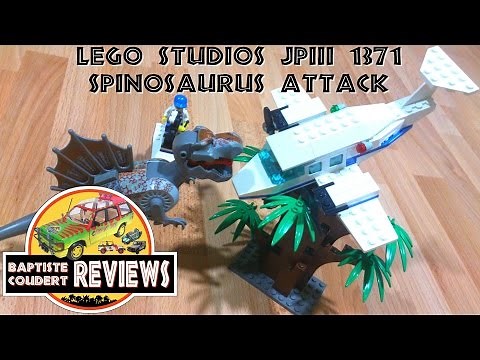 Video Review: 2001 Lego Studios Jurassic Park III 3 Set 1371 Spinosaurus Attack Studio