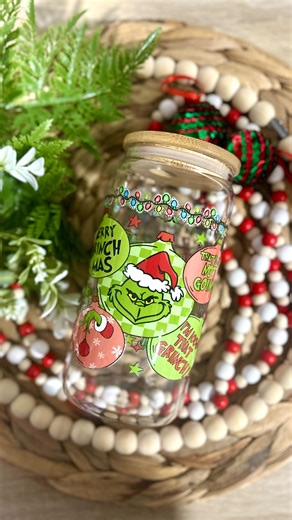 Glass & Glamour Co. on Instagram: "✨ It’s beginning to look a lot like… Grinchmas 💚✨ Here’s a behind-the-scenes look at how I made my Grinchmas cup! This festive design—along with the rest of Christmas Collection Part 2—drops this Friday, November 28th on my website. And the best part? It’s the same day as my Black Friday Sale, so everything—including this new collection—will be 35% off! 🎄💚 Tap the link in my bio to get ready for the drop! #ShopSmall #HolidayCollection #HandmadeWithLove #Chri
