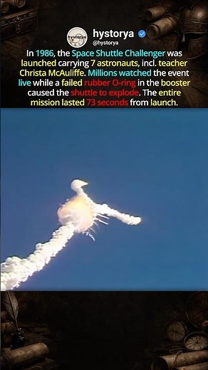 The Mission Lasted 73 Seconds 🚀 #darkhistory #historyshorts