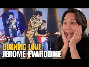 JEROME EVARDOME Opening Song "Burning Love" Echoes Of Elvis Solo Concert | REACTION