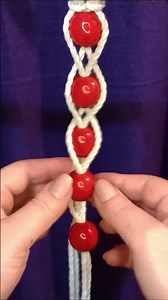 Macrame knot tutorial with beads #macrametutorial #patternknot #diy #easymacrame #basicmacrame