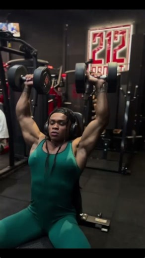 She has Muscles over her Muscles #shorts #gym #bodybuilding