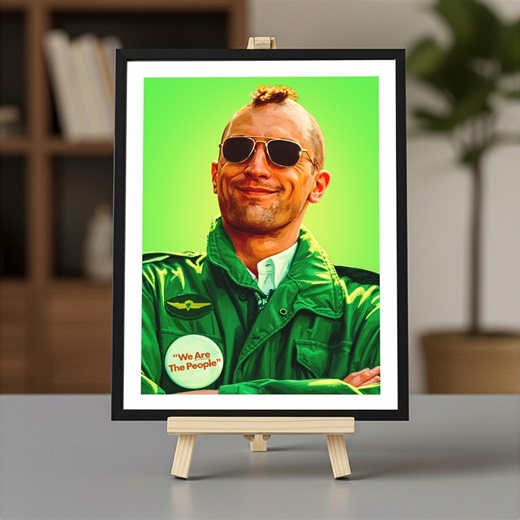 Travis Bickle Poster, Taxi Driver, 12x16in Digital Portrait - Etsy