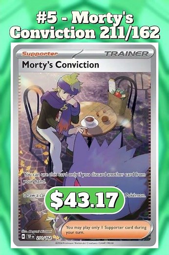 Top 10 Rarest & Most Expensive Pokémon Scarlet & Violet: Temporal Forces Cards #pokemon #top10
