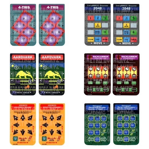 Intellivision SPRINT, ORIGINAL & FLASHBACK Overlays, Part 1, Gloss, 2 for 1 - Etsy