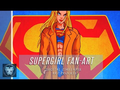DRAWING SUPERGIRL (Woman of Tommorrow) | IN PHOTOSHOP | Digital Art Process