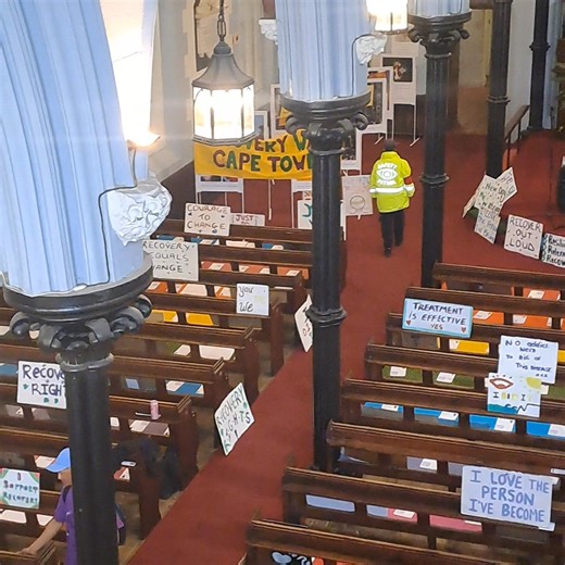 Recovery Walk today! Opening 10h30 we are walking at 11am Central Methodist Mission, Greenmarket Square 💜 its filling up! | Recovery Walk Cape Town