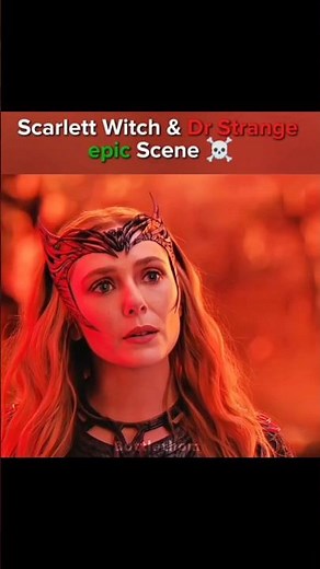 Scarlett Witch & Dr Strange epic Scene☠️#viral #avengers #ytshorts #marvel #drstrange