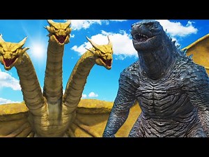 GODZILLA VS KING GHIDORAH - MONSTER BATTLE
