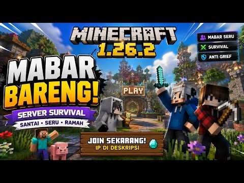 LIVE MABAR MINECRAFT INDONESIA I SERVER JAVA V26.2
