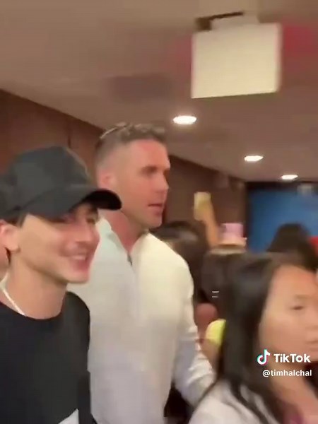 timothée chalamet visiting LaGuardia High School today!!!! #timothée #timotheechalamet