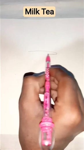 Milk Tea draw picture #art #shorts #milktea