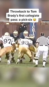 #FBF to Tom Brady's FIRST collegiate interception 😬 | Tampa Bay Buccaneers on CBS Sports