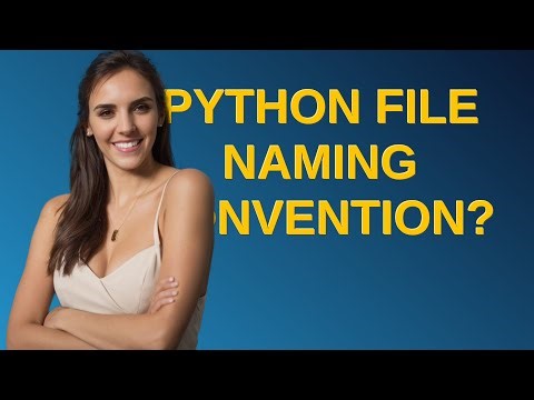 Softwareengineering: Python file naming convention?