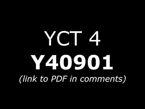 Y40901 Test YCT 4 Chinese Test for Kids